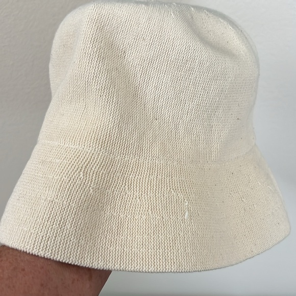 Kangol Cream Cotton Linen Look Bucket Hat - Picture 6 of 7
